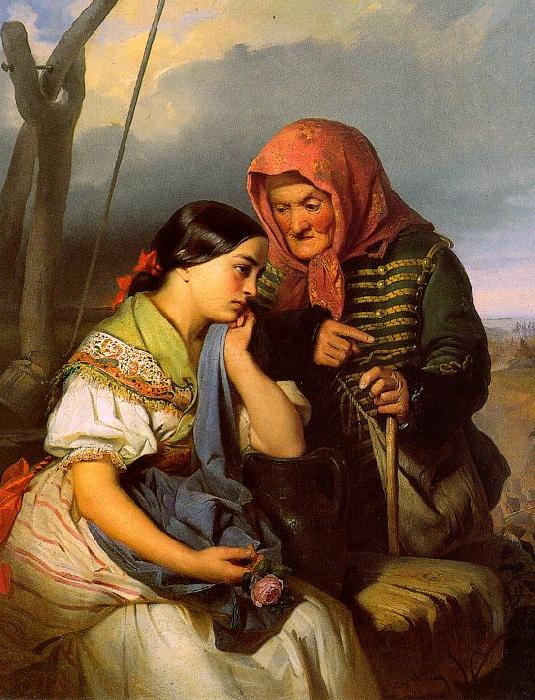  Alajos Gyorgyi  Giergl Consolation A Sweden oil painting art